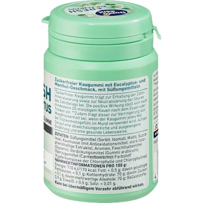 Dontodent Fresh Eucalyptus Жевательная резинка с ксилитом, 50 шт.